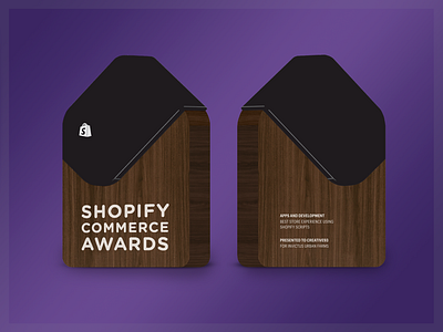 Award Concept #1 acrylic award trophy walnut wood