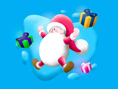 Welcome Santa art artist character christmas design drawing fest illustration illustrator santa vector