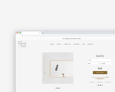 Max Wanger Print Shop Product Page development ecommerce web design company web developer web development web development company website