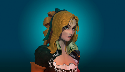 Maria Renard Fanart 3dmodeling 3ds castlevania charachter fanart sculpt symphony of the night zbrush