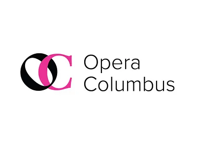 Opera Columbus logo art art logo branding columbus design for art logo logo design logotype music ohio opera pink redesign