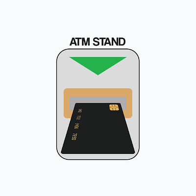 Logo Design for ATM Stand branding business design flat graphic icon illustration illustrator logo logo design logo design branding logo designer vector