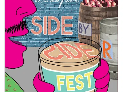 Tuffy's Side by Cider Poster art artwork color colorful design illustration logo poster poster art poster design