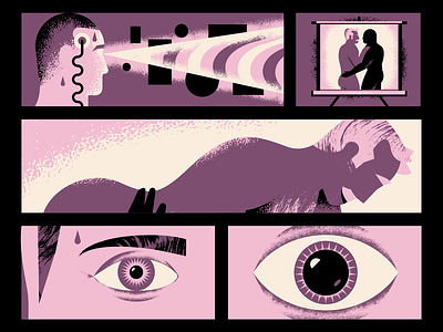 The Fruit Machine character comic eye fruit gay heart illustration lgbt lgbtq man mustache people person poster profile queer shapes story strip test