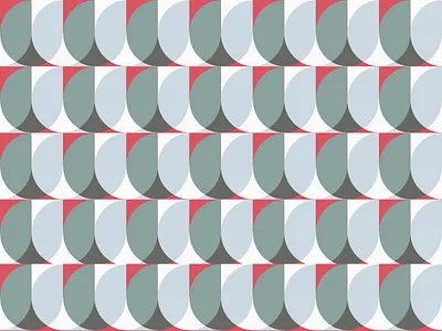 Daily Pattern - 12 02 19 circle geometry gray pattern red tile white