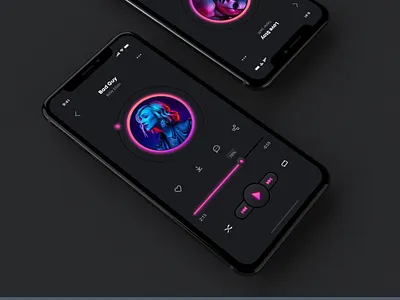 Day 009: Music Player app dailyui illustration ui ux