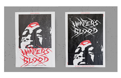 Winter's Blood movie poster design horror horror movie illustration indie film movie poster texture vector