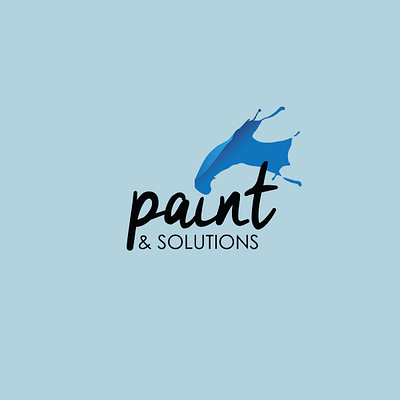 Paint & Solutions Logo brand identity branding illustrator logo logo design logotype