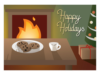 Holiday Card adobe adobe illustrator cartoon design happy happy holidays illustration illustrator vector weekly warm up weeklywarmup