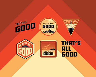 That's all good badge good illustration logo