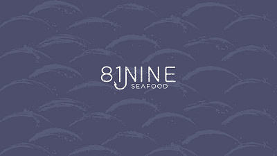 81NINE - An Exploration in Upscale Seafood Branding branding fish food identity illustration logo print design restaurant seafood typography