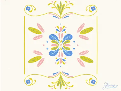 Enchanted Flower disney disney art enchanted floral floral design floral pattern frozen frozen2 illustration illustration art illustration design illustrator pattern pattern design photoshop photoshop art