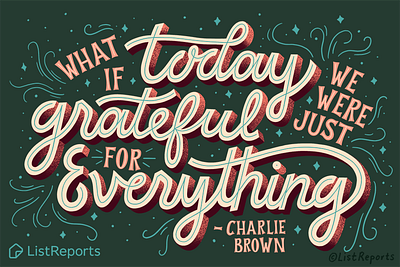 Thanksgiving Day charlie brown hand lettering lettering thankful thanks thanksgiving