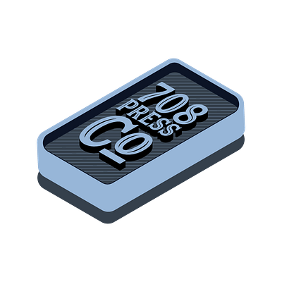 708 Press Co. Logo branding branding and identity design illustration isometric logo