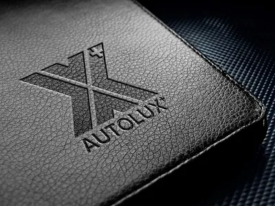 Autolux + branding design illustration logo typography