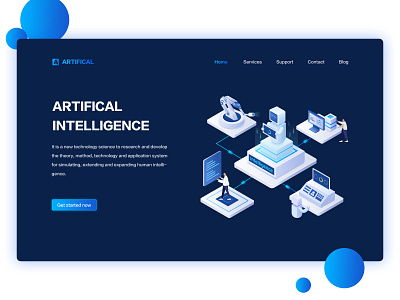 AI design flat illustration ui