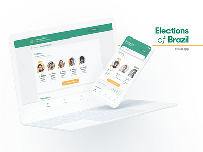 Mobile e Desktop - App de Resultados das Eleições Brasileiras brazil charts democracy desktop elections mbamobi product design pwa results ui ux