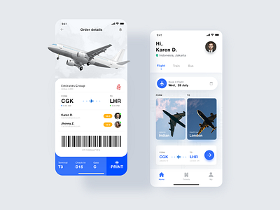 Ticket reservation aircraft aviation bar code details illustration interface interface design print reserve ticket ui ux