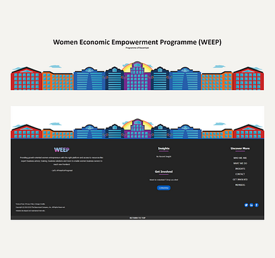 WEEP - Social Media and Footer Design bazamiyat design footer footer design social media socialmedia ui user interface user interface design web design webdesign women women empowerment