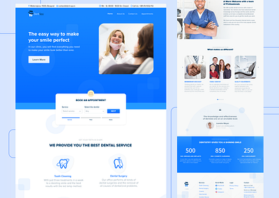 DentSpy Landing Page design illustration landingpage logo typography ui ux web website