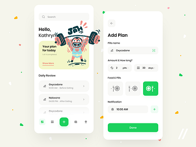 Pill Reminder & Medication Tracking App app concept design figma healthcare medication medicine mobile notifications pills product purrweb reminder tracker ui ux