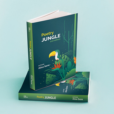 Poetry Jungle Book Cover Design advertising animation book cover booklet design branding brochure design catalog design flyer design illustration menu design minimal mobile print print design product design promotional design