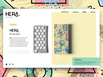 Hera Birth Control Pills birthcontrol brand brand guide brandidentity designagency graphicdesign ui uidesign uxdesign uxui web development