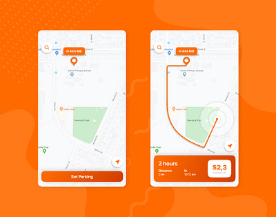 Parking App direction ios maps parking parking app simple design