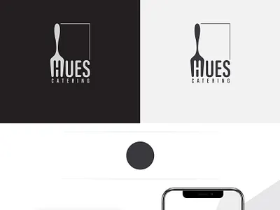 HUES CATERING brand design branding logo identity logo inspiration logodesign typography