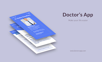 Doctor's App app app design doctors ui medical app medical design medical ui mobile mobile app mobile app design mobile ui phone app ui ui ux uidesign webdesign