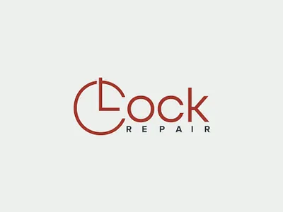 Clock Repair brand identity branding logo logo design logo identity logo inspiration logodesign typography vector
