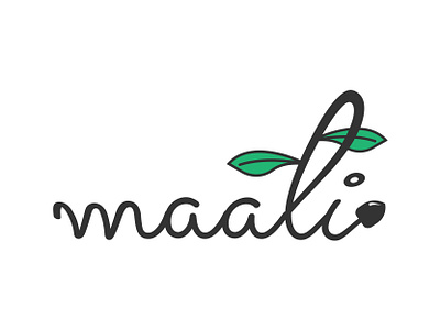 Project Maali flower garden logo maali