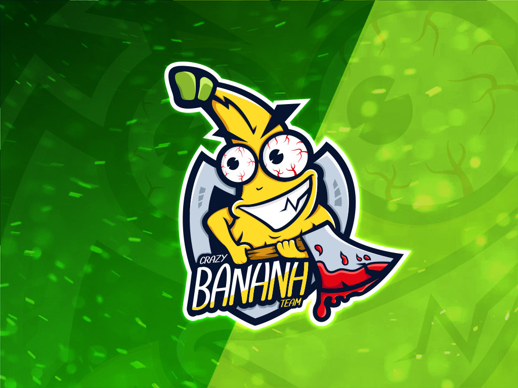 Example of Crazy banana team logo design