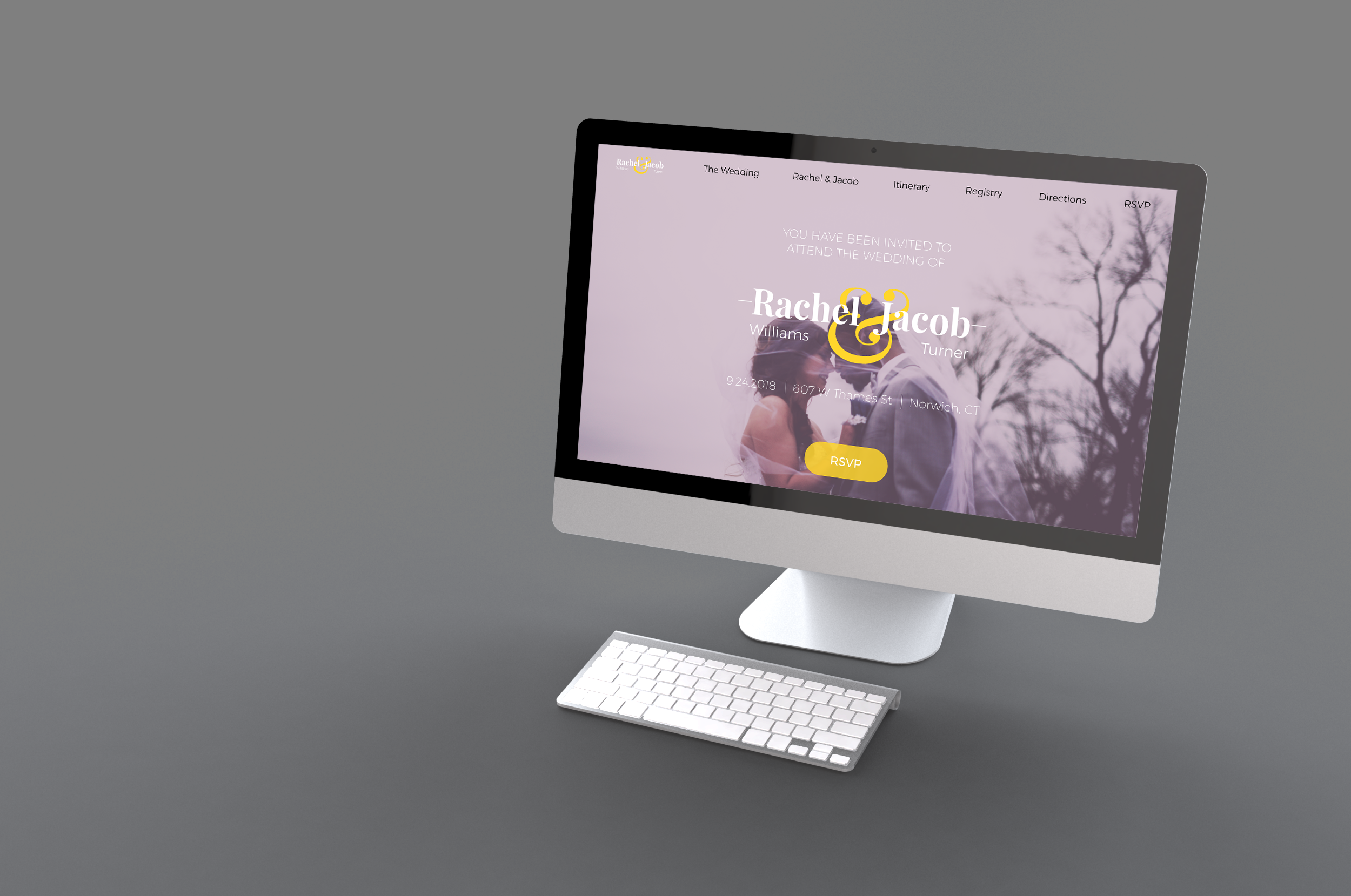 Example of Wedding Registry mockup