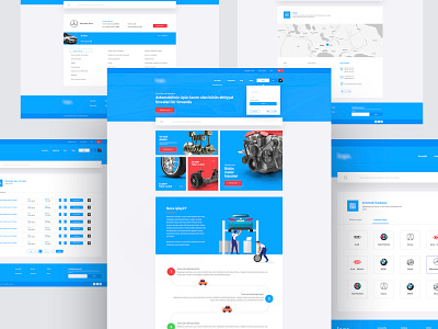 Auto Parts Marketplace app brand brand design branding modern typography ui ux web web design