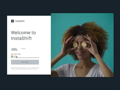 InstaShift | Crypto exchange animation app design gif ios minimal product design ui ux web