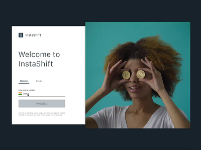 InstaShift | Crypto exchange animation app design gif ios minimal product design ui ux web