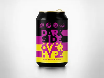 AF Brew x Stamm Beer x Zagovor x Wild Lab Dark Side of Overhype afbrew beer can craft imperial stout