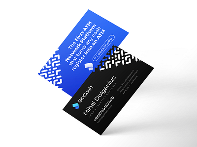 GoCash Brand Identity — Business Card and Letterhead bill dollar currency fast brand identity branding economy fees atm bank fintech finance blue cyan glow shine neon gradient modern depth volume logo mark symbol icon money cash bill fly print prints send email security payment pay transaction speed motion fast secure type typography text custom