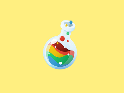 Funlabs / iSci mark bottle branding bubbles chemistry colourful experiment flask fun lab logo science
