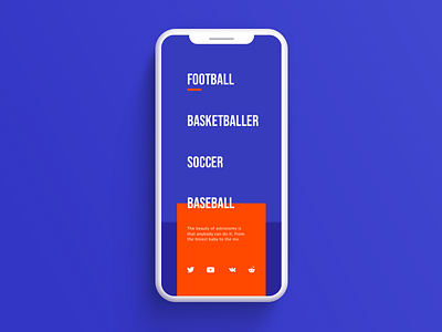 sports app design ui