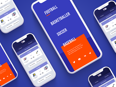 sports app design ui
