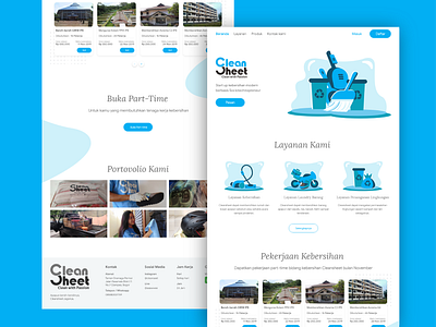 CelanSheet branding clean cleaner design design app designer designindonesia part time student ui uiux ux webdesign website