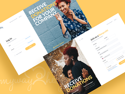 MyWay2Help - Donation Platform join log in onboarding registration registration form registration page sign in