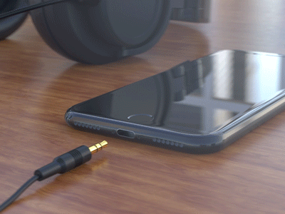 Damn Apple! Why!? 3d c4d cinema 4d headphone iphone loop plug redshift