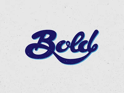 Bold bold design fun logo type typography vector