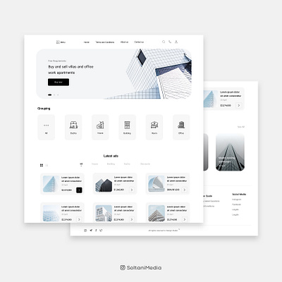 Building UI Design | SoltaniMedia application design icon minimal minimalist shopping sketch ui ux website