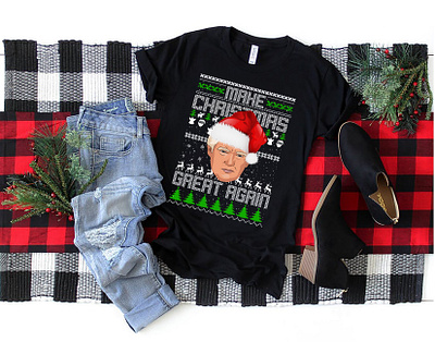 ❄️Make Christmas Great Again❄️ awesomet shirt christmas2019 christmascountdown christmasparty christmastypography happyholidays illustration merrychristmas typography uglysweater