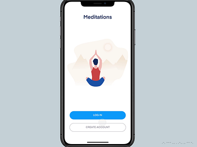 Meditation focus health meditation mobile app mobile ui sleep stress ui ux ux design