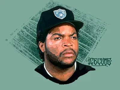 Ice Cube NWA art ice cube mosaic nwa portrait portrait art